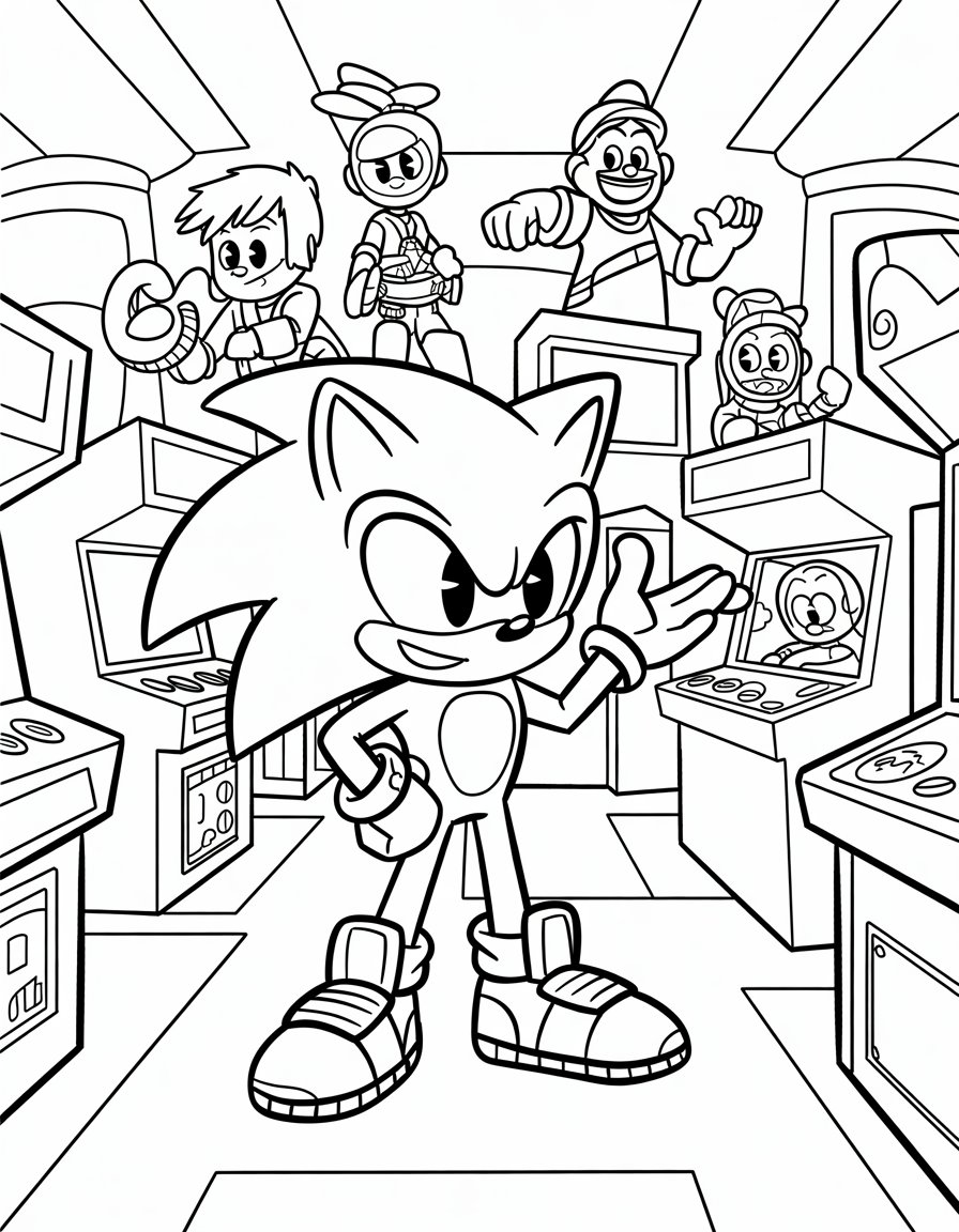 Sonic in Wreck-It Ralph